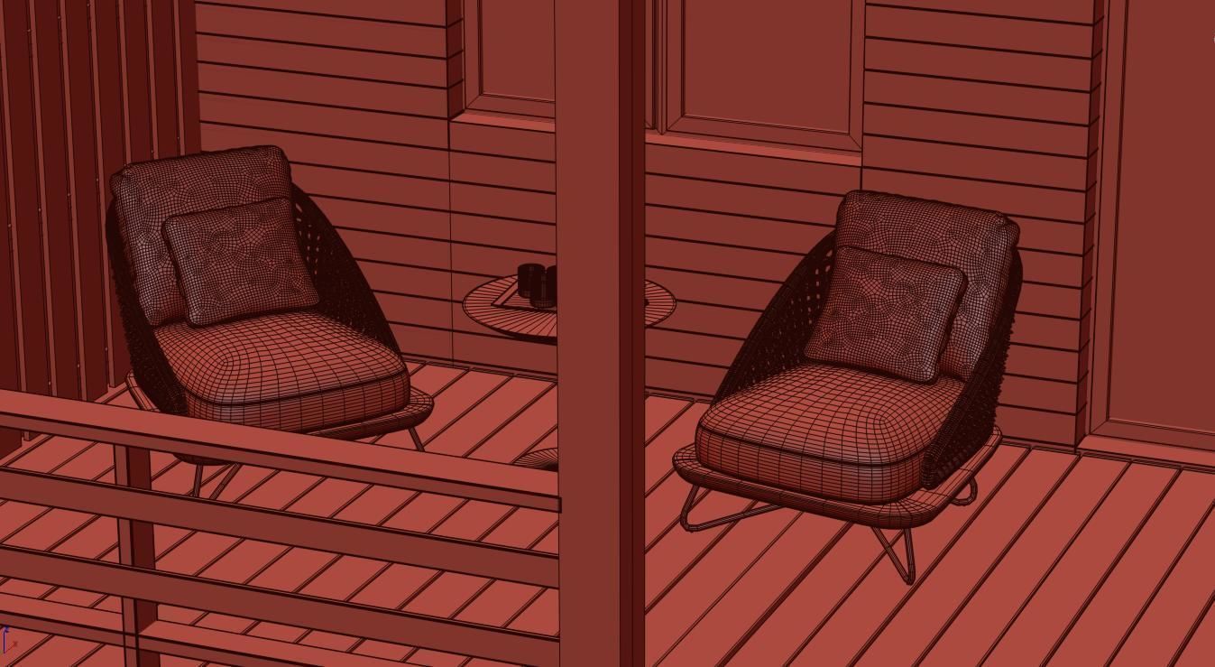 Modern Country House 3D model_20