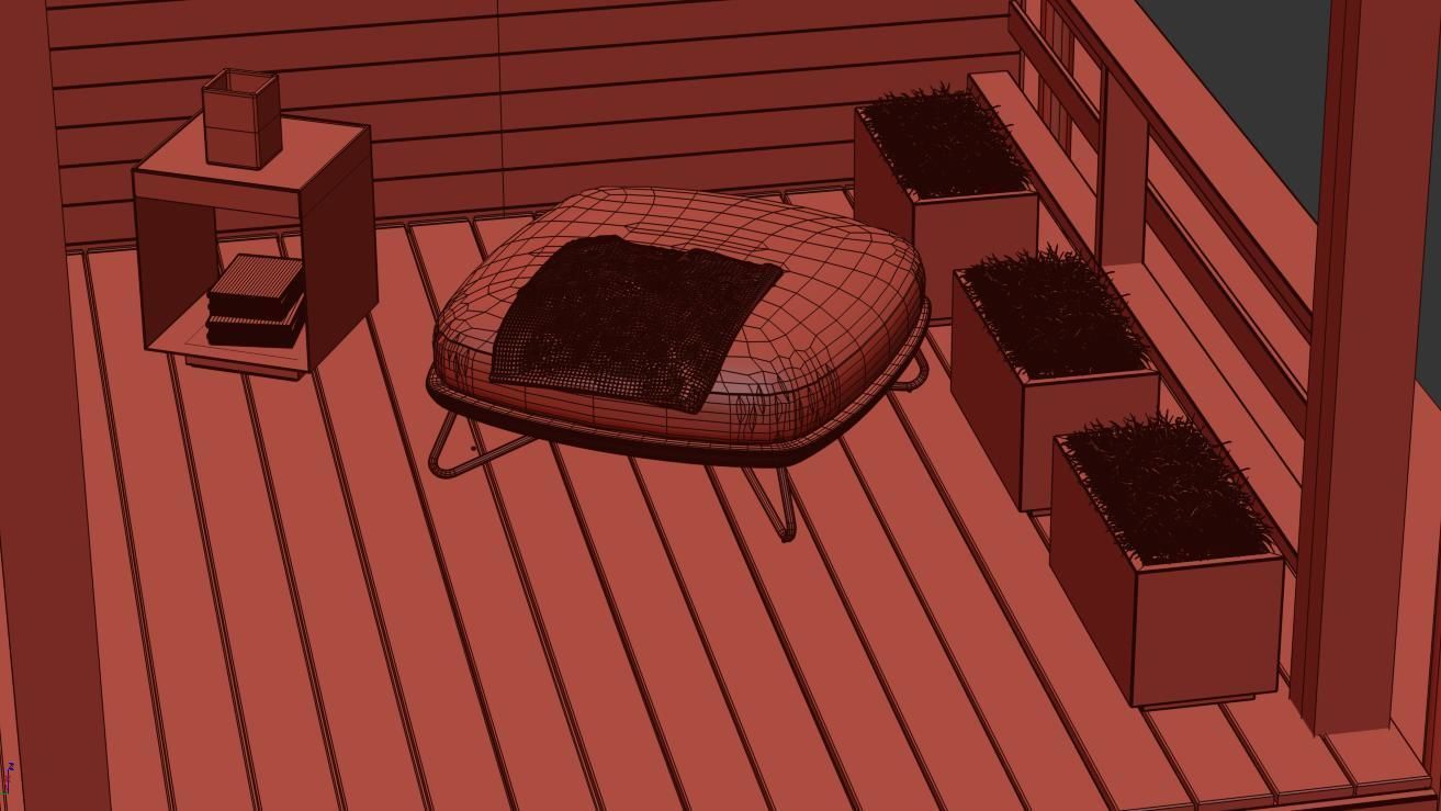 Modern Country House 3D model_18