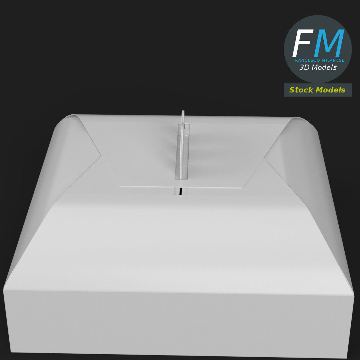 Cake packaging box 3D model_2