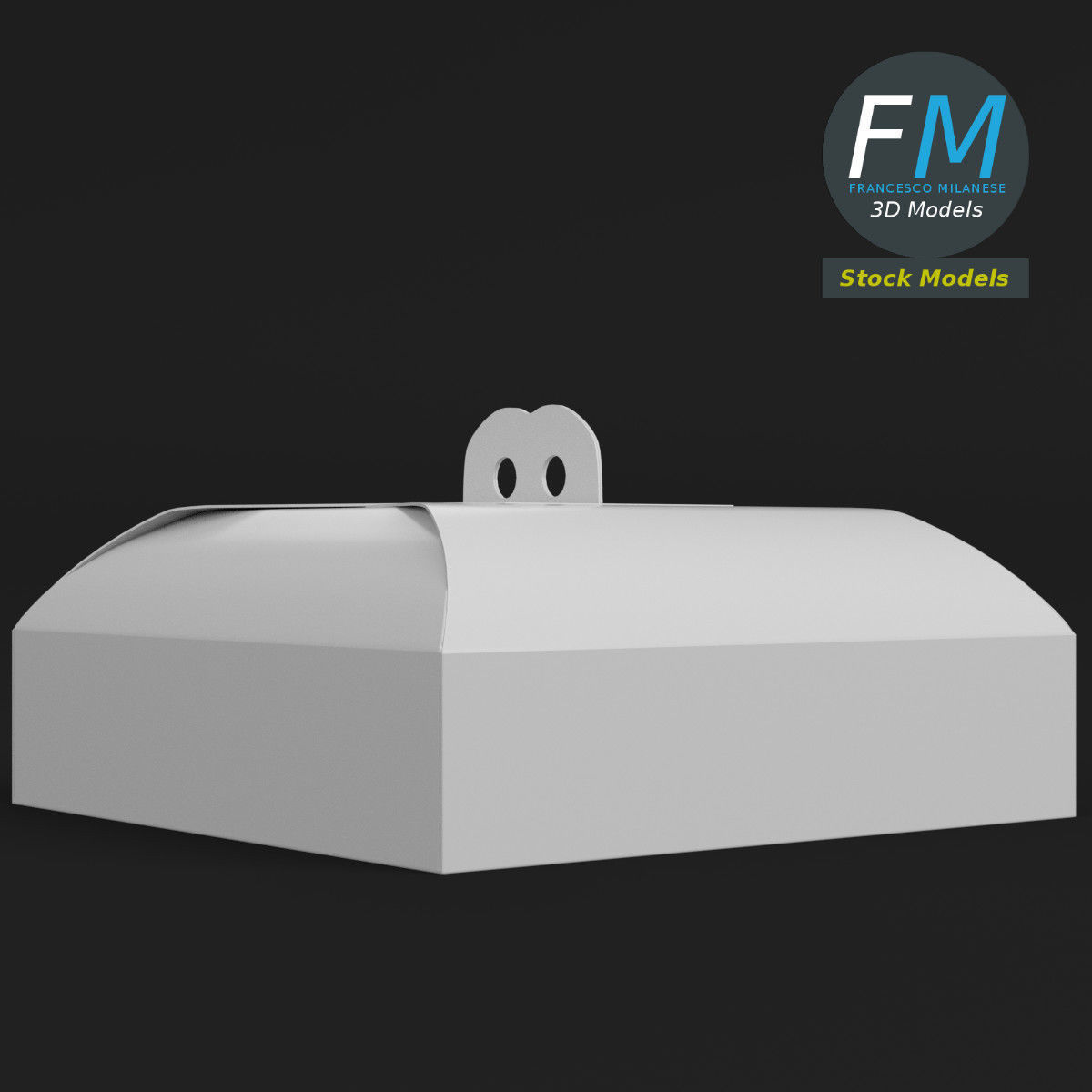Cake packaging box 3D model_3