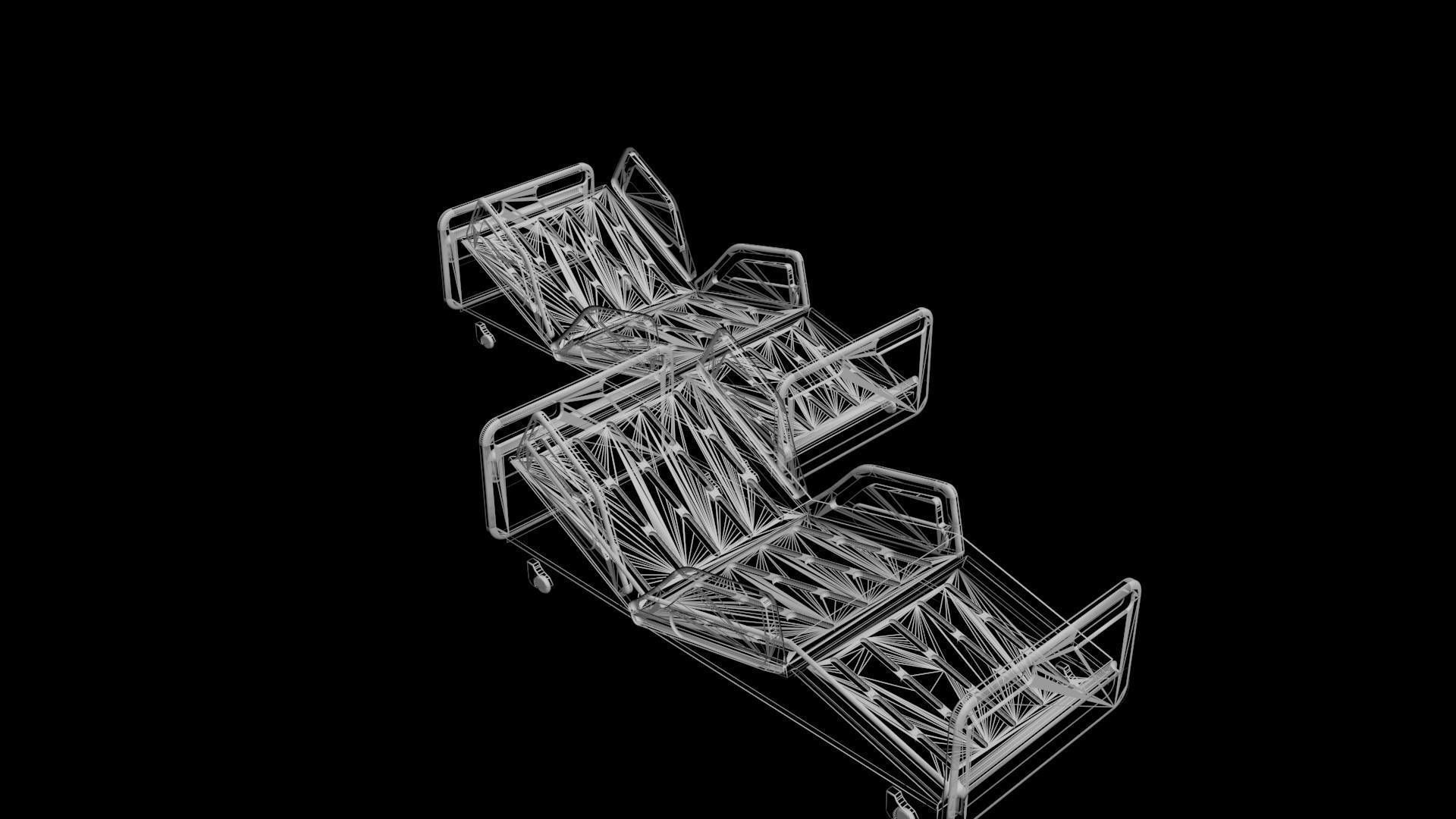 HOSPITAL BED 3D model_4
