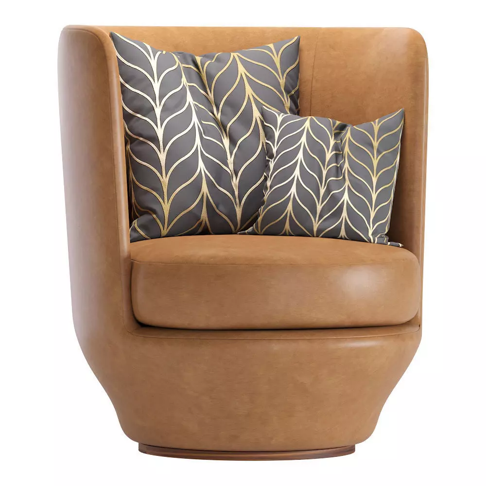 Armchair GIORGETTI ALL AROUND Leather 3D model