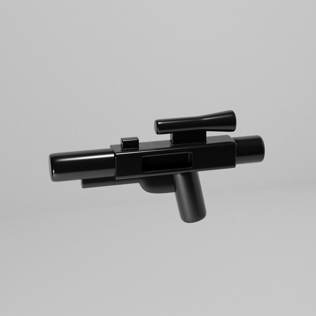 Lego Star Wars Blaster Free low-poly 3D model_1