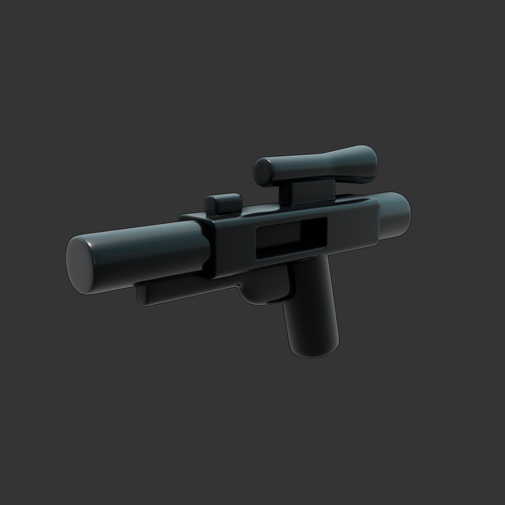 Lego Star Wars Blaster Free low-poly 3D model_2