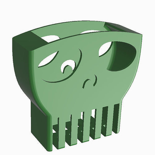 SKULL BUSINESS CARDS AND PEN HOLDER 3D print model