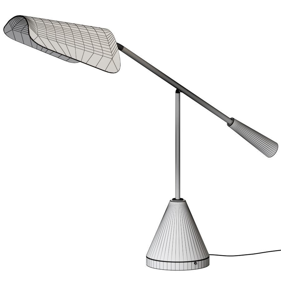 Crate and Barrel - Rik Adjustable Desk Lamp 3D model_1