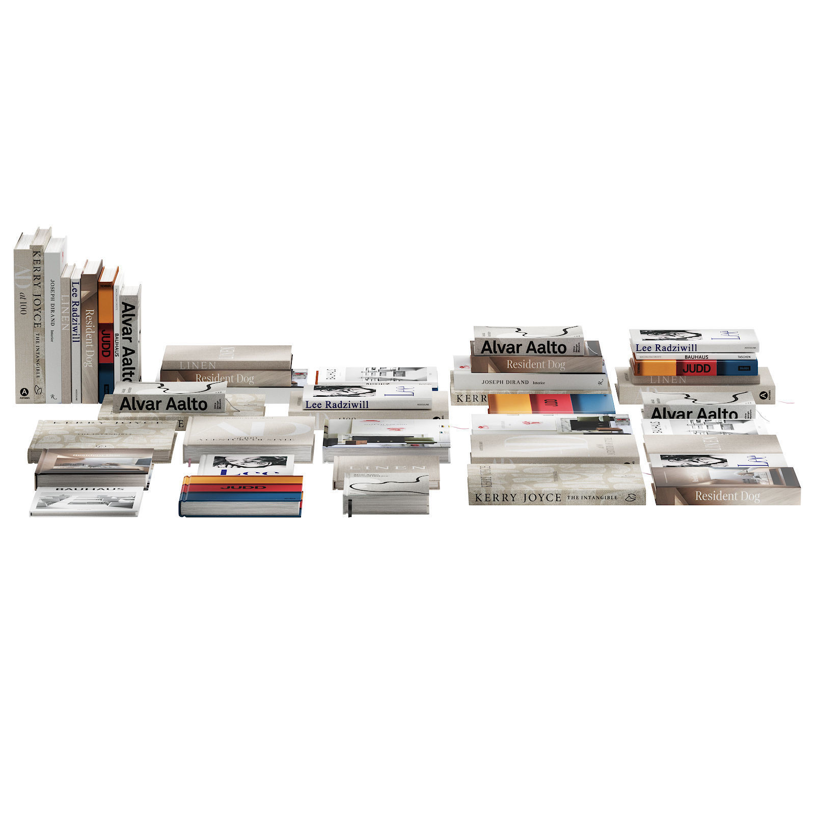 030 Decorative books set 01 neutral 00 3D model_6