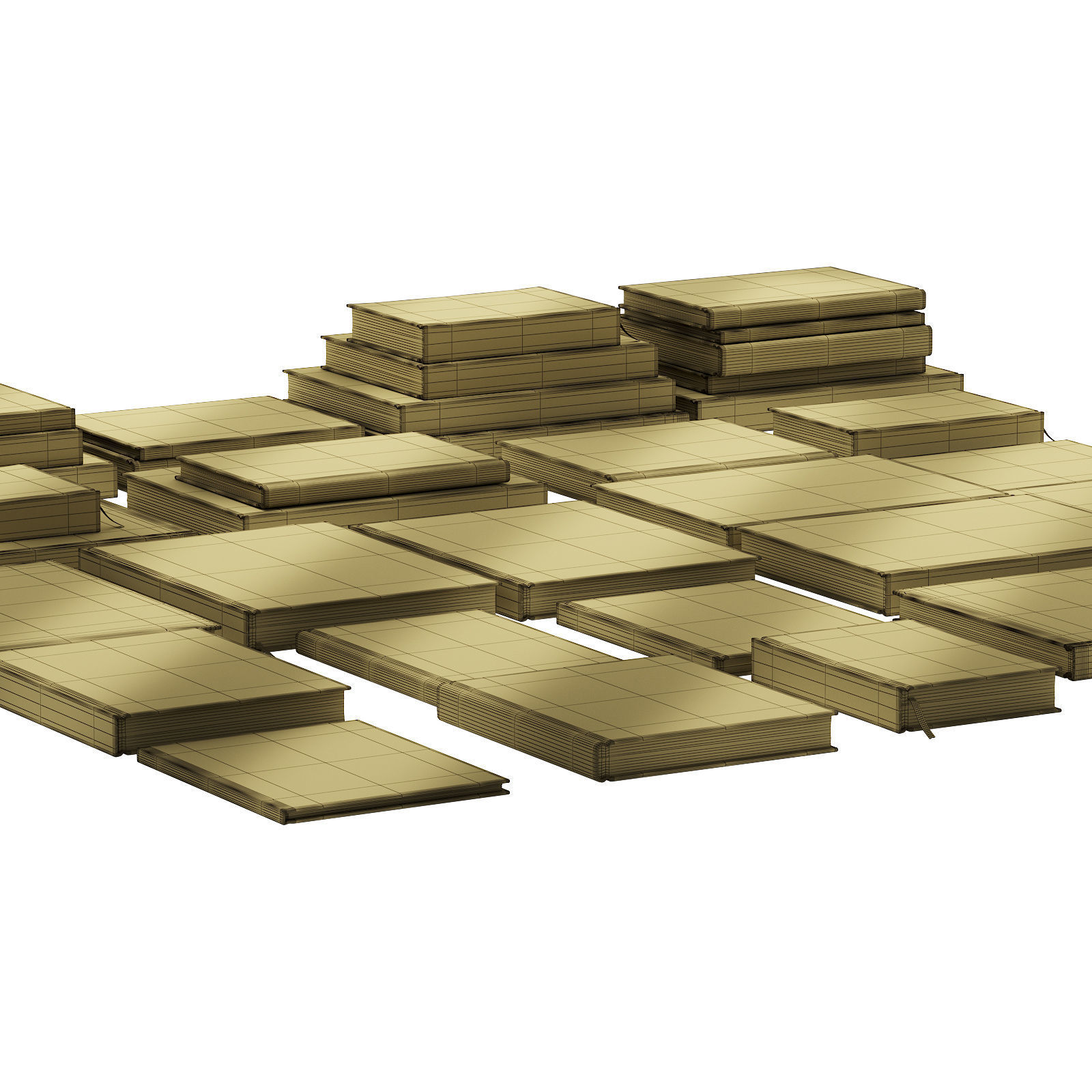 030 Decorative books set 01 neutral 00 3D model_11