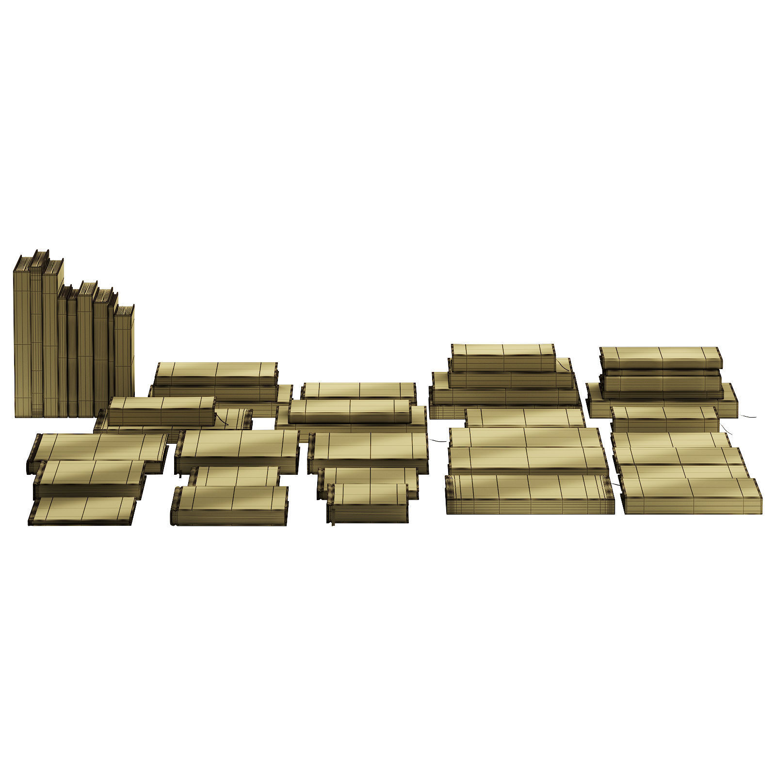 030 Decorative books set 01 neutral 00 3D model_12