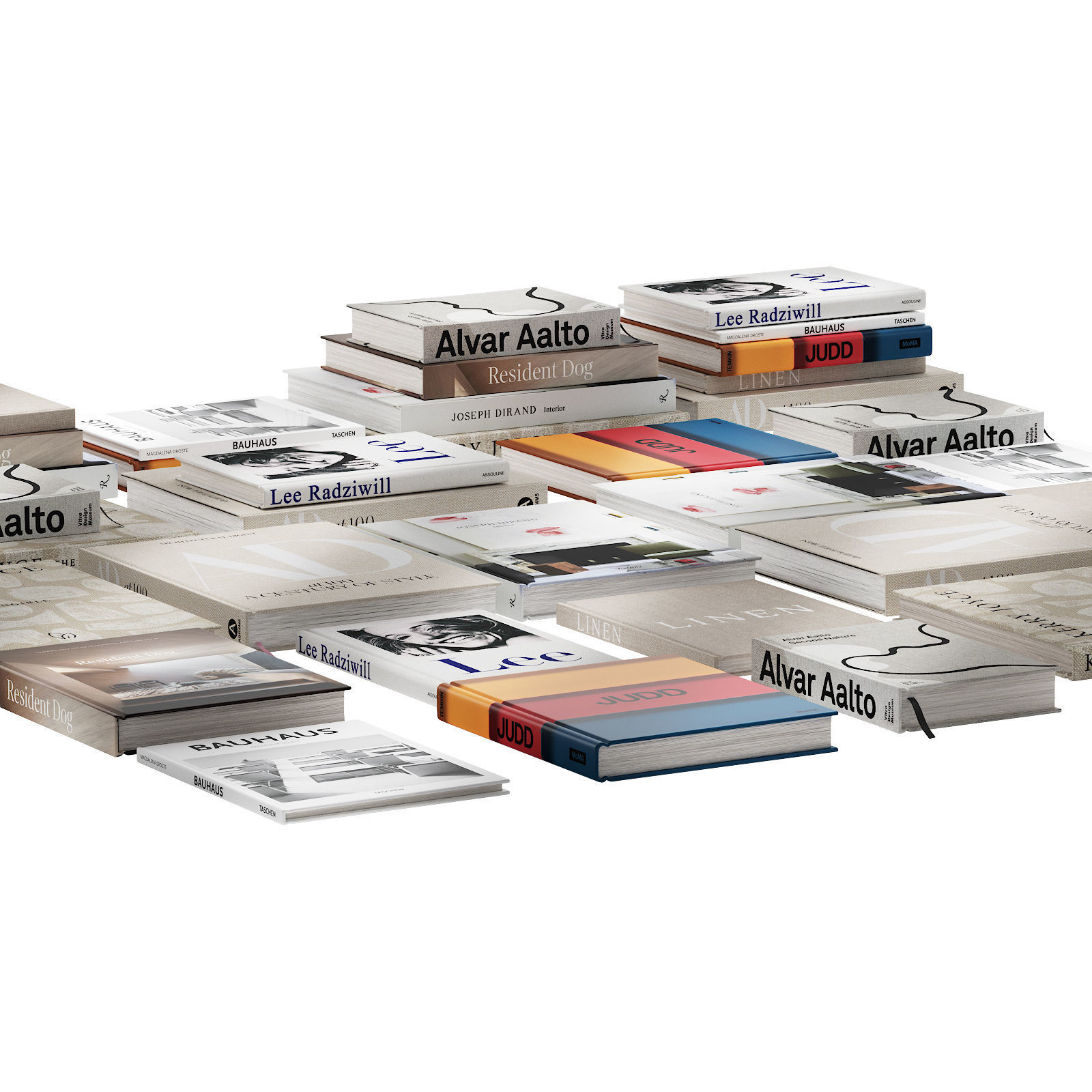 030 Decorative books set 01 neutral 00 3D model_5