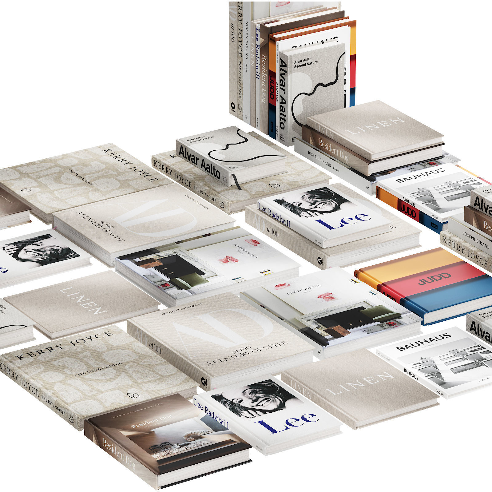 030 Decorative books set 01 neutral 00 3D model_1