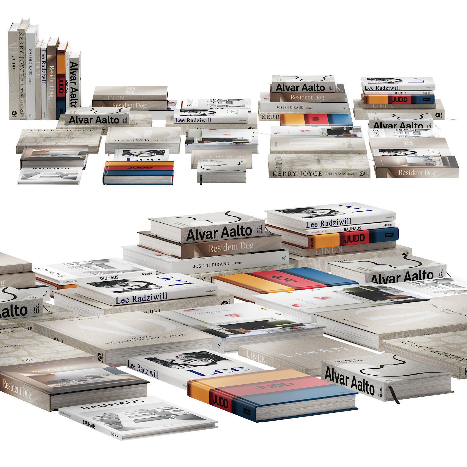 030 Decorative books set 01 neutral 00 3D model_3