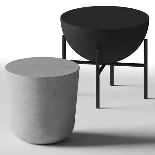 CB2 - DARBUKA and CAP side tables