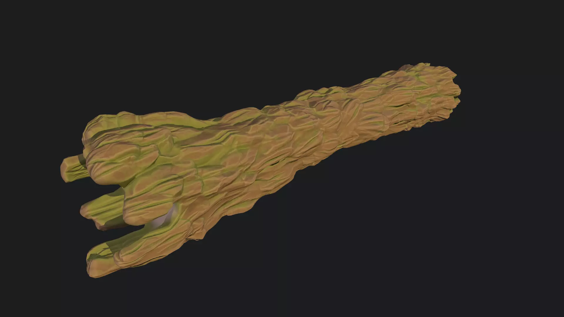 Stylized trunk  Free low-poly 3D model_0