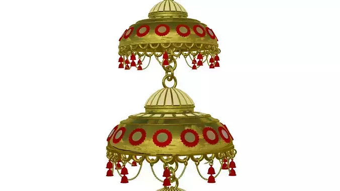 Chatar gold bell with beads