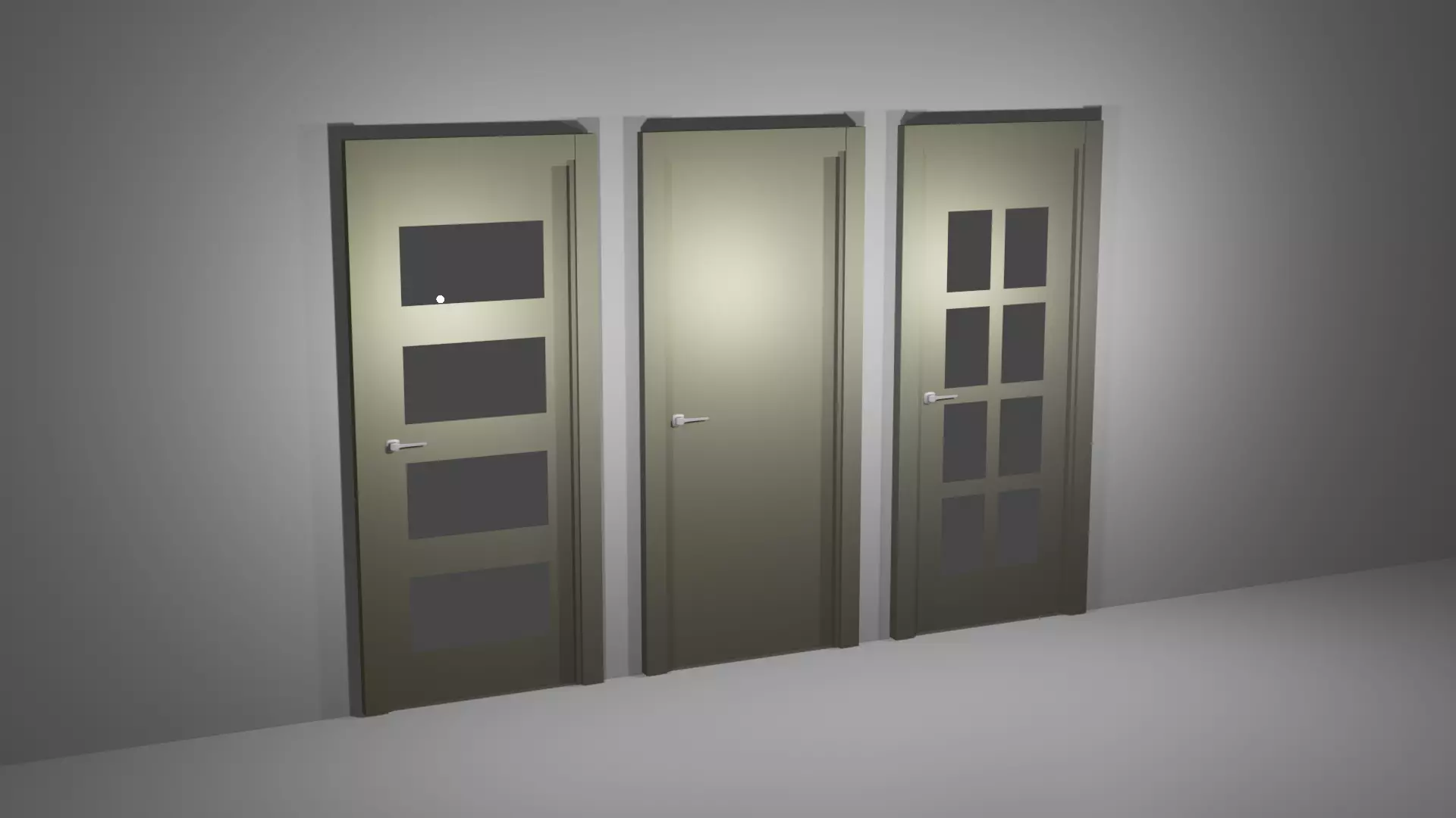 Three Doors Free 3D model
