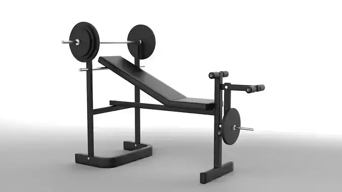 Gym bench press machine