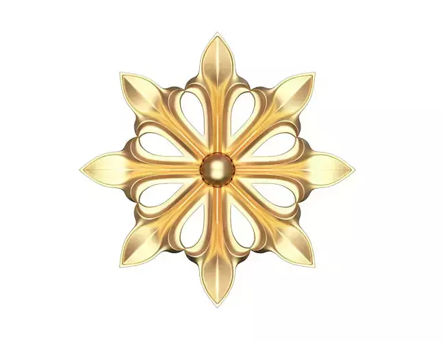 Rosette Carved Decoration CNC 025