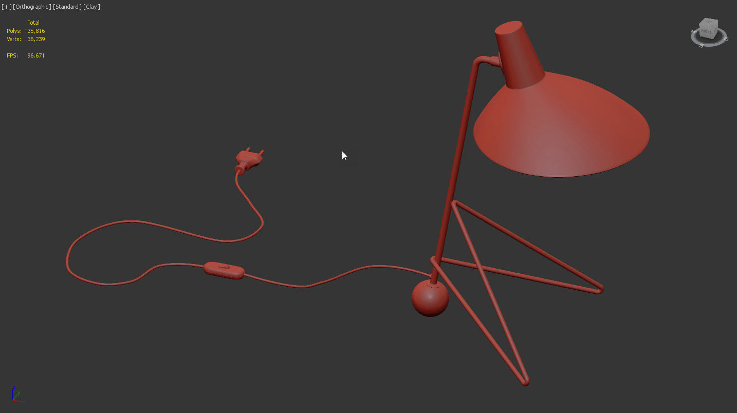 Tripod HM9 Table Lamp by andTradition 3D model_10