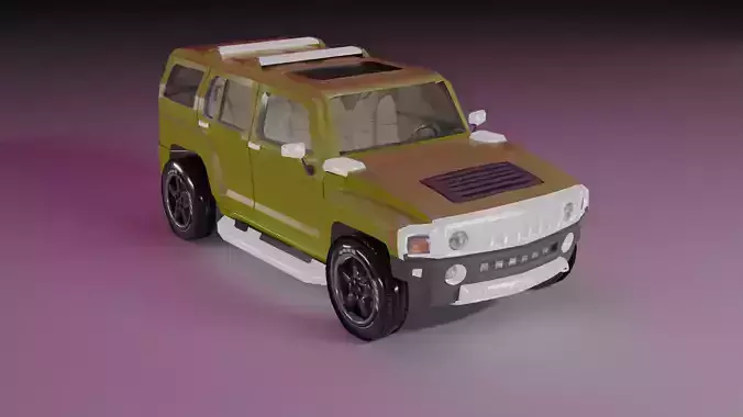 Hummer H3 Lowpoly