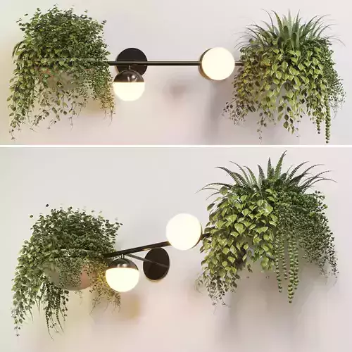 wall light plant Indoor  outdoor plants stand pot