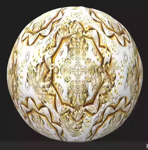 Vintage and doodles Surface PBR Texture on white background