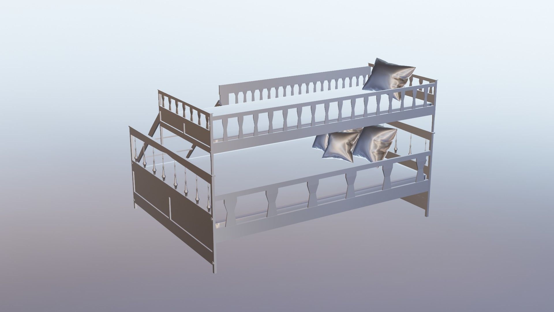 3d model of a double bed 3D model_6
