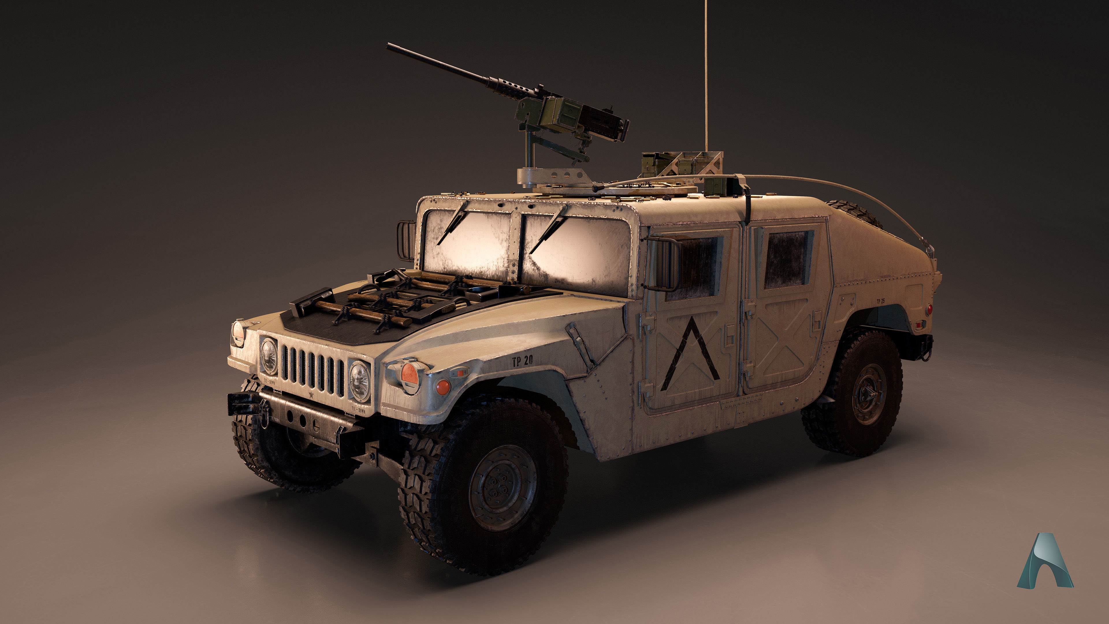 Humvee - Highpoly 3D model_6