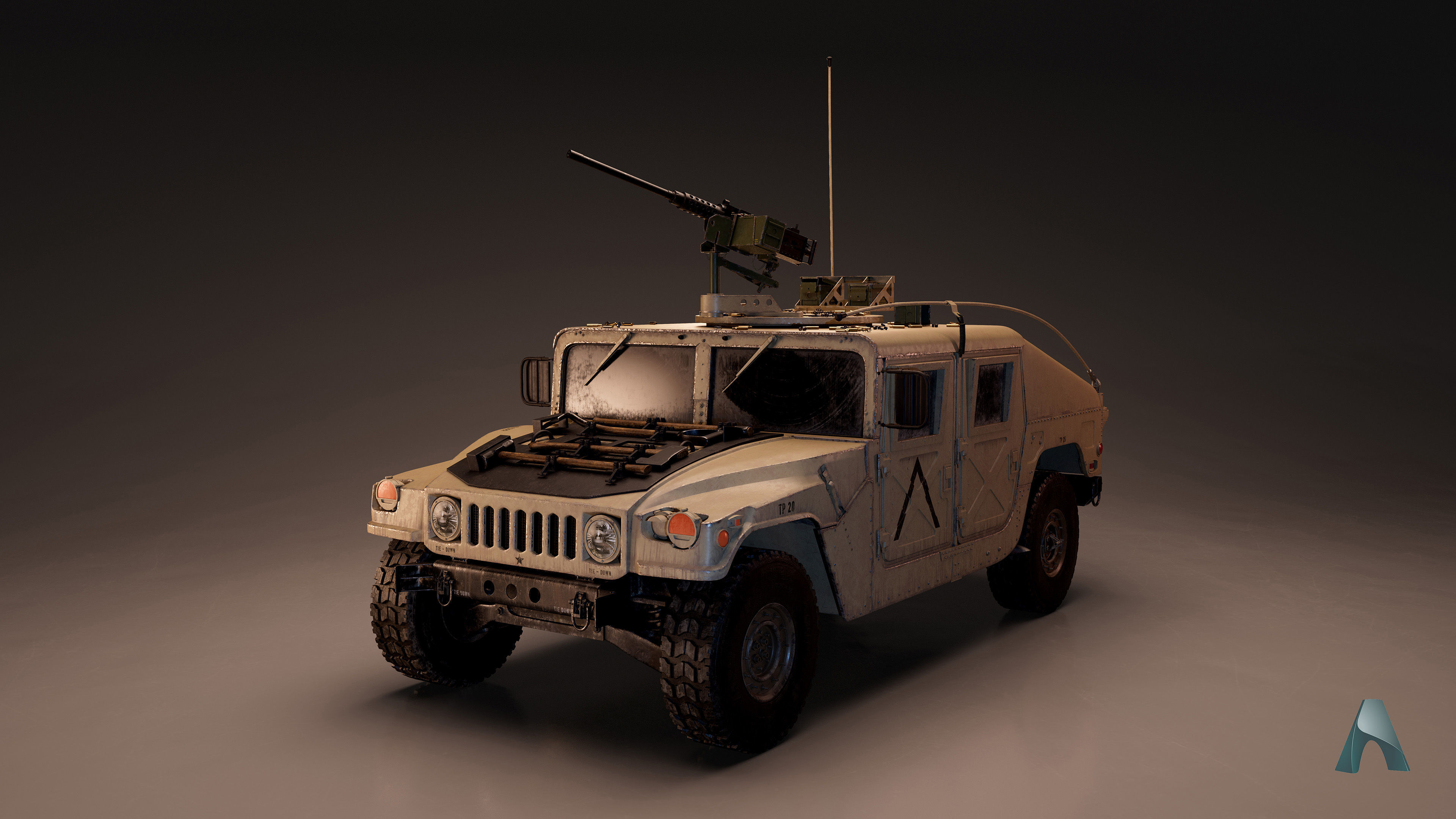 Humvee - Highpoly 3D model_2