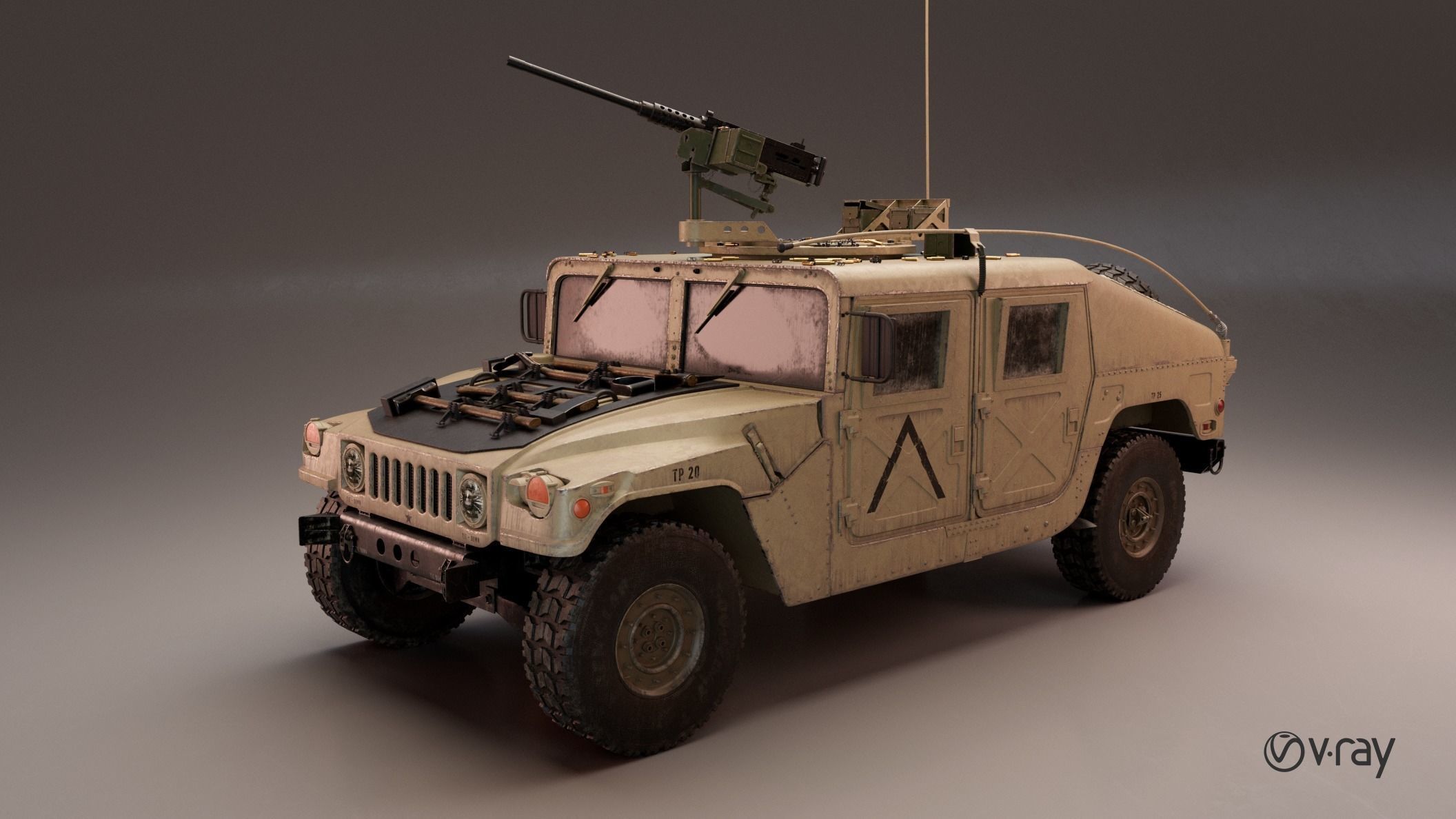 Humvee - Highpoly 3D model_18