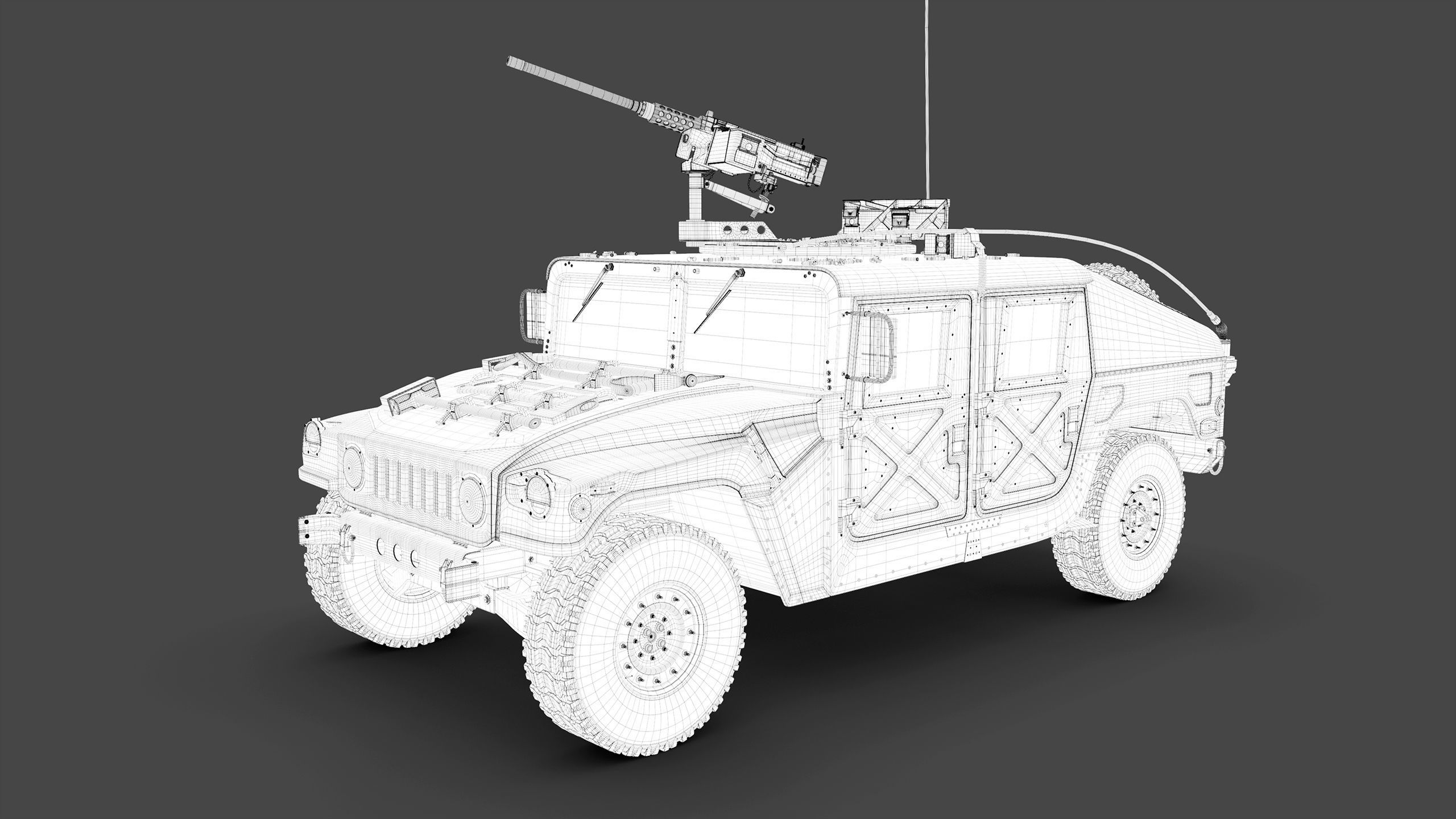 Humvee - Highpoly 3D model_21