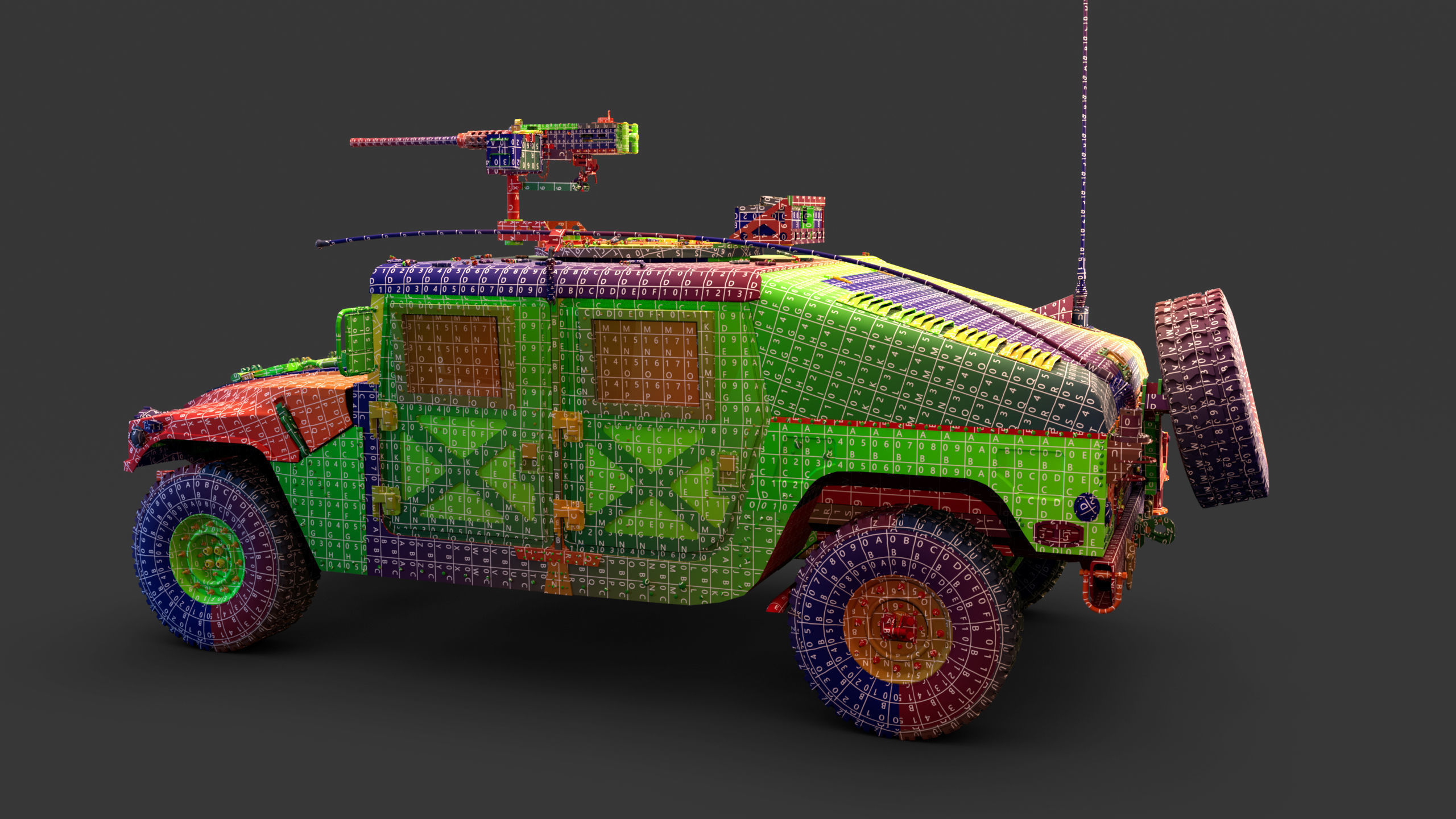 Humvee - Highpoly 3D model_23