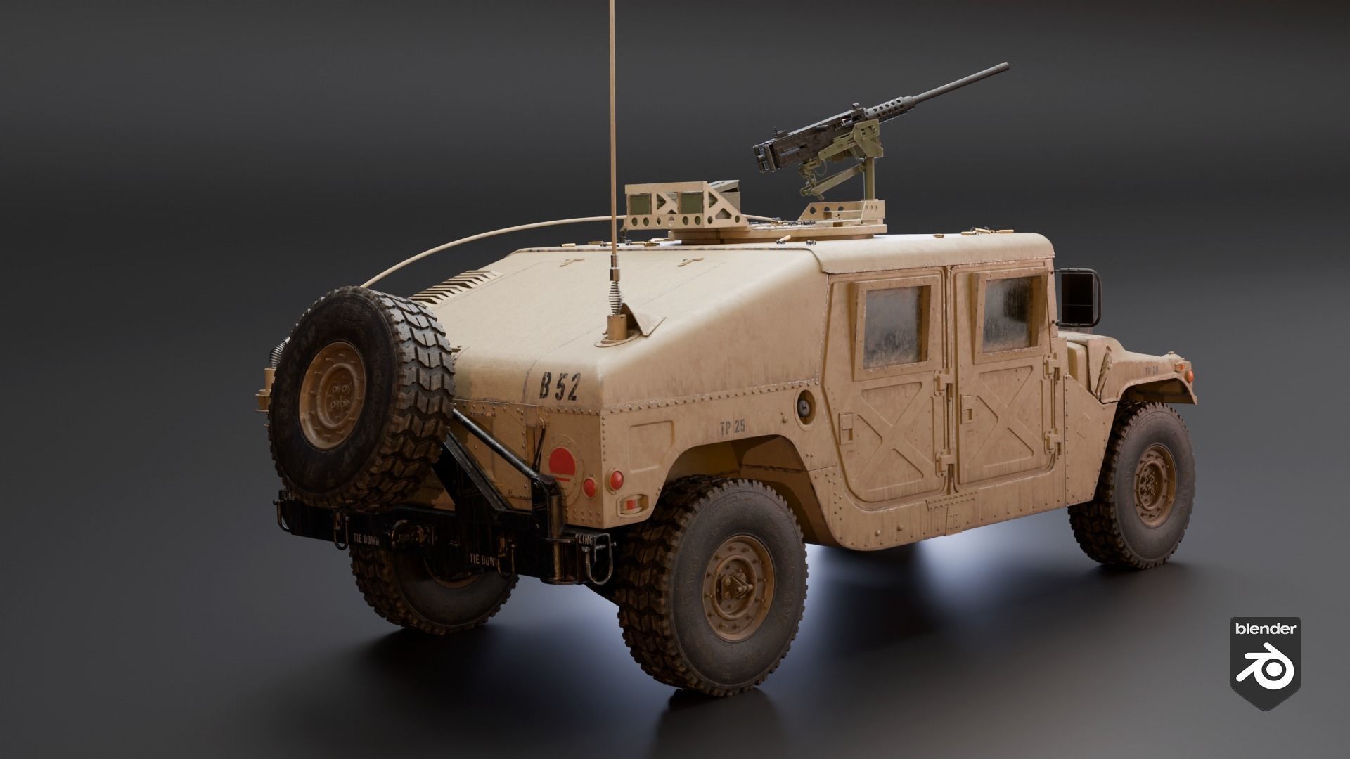 Humvee - Highpoly 3D model_17