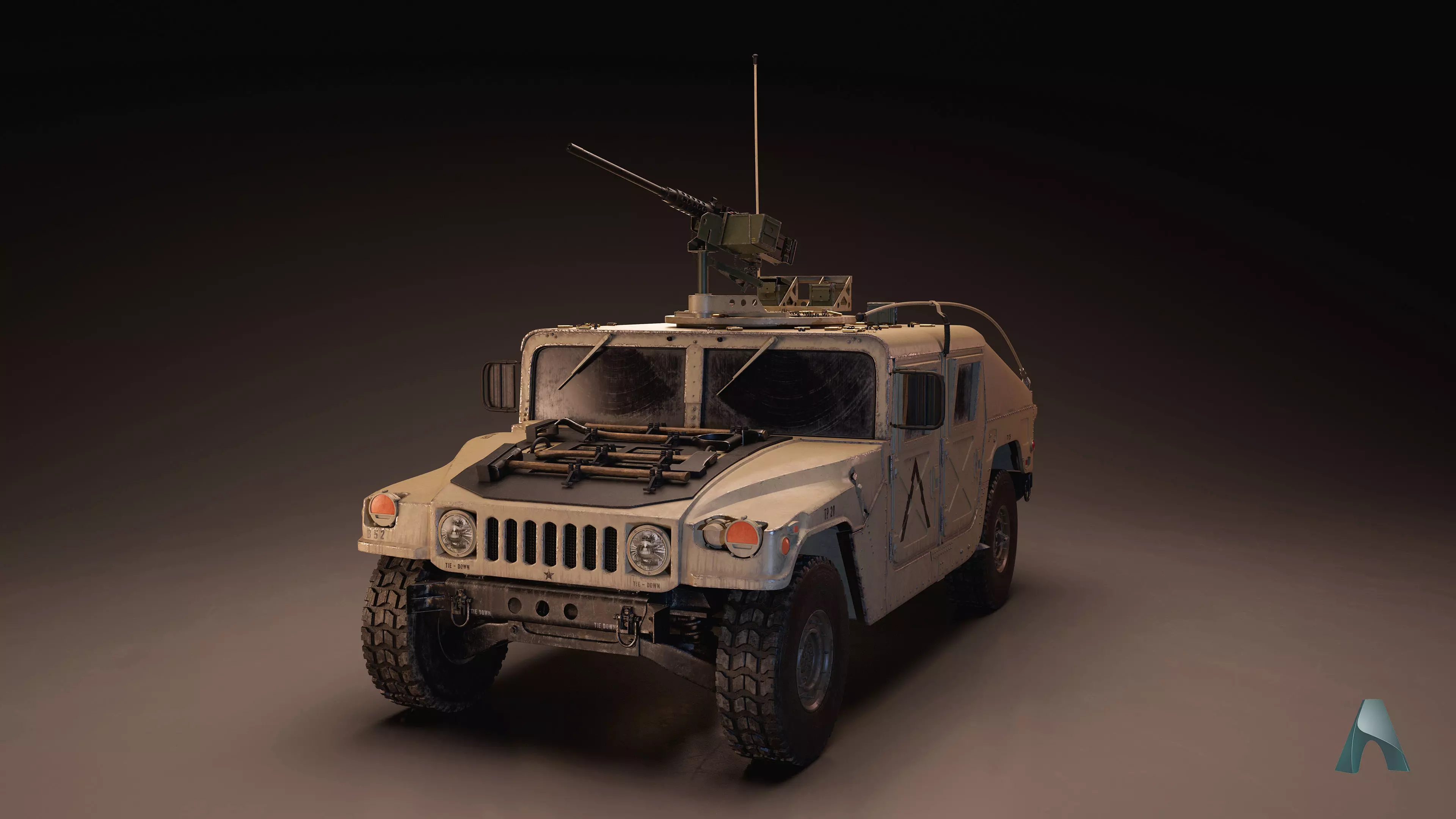 Humvee - Highpoly 3D model_0