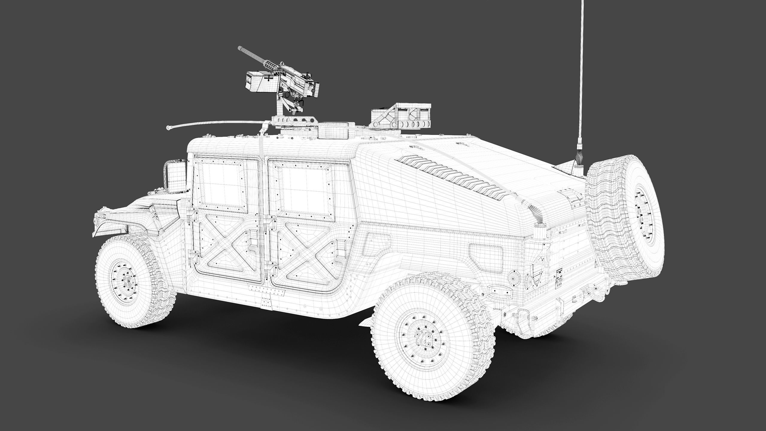 Humvee - Highpoly 3D model_20