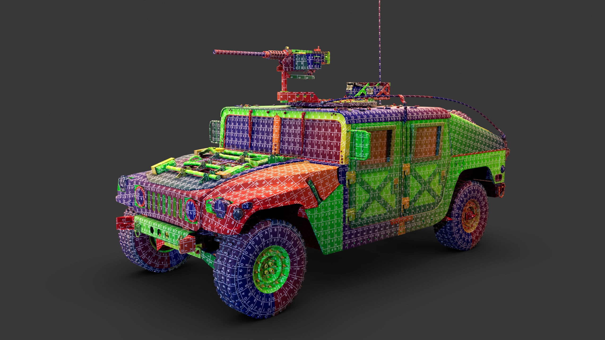 Humvee - Highpoly 3D model_22