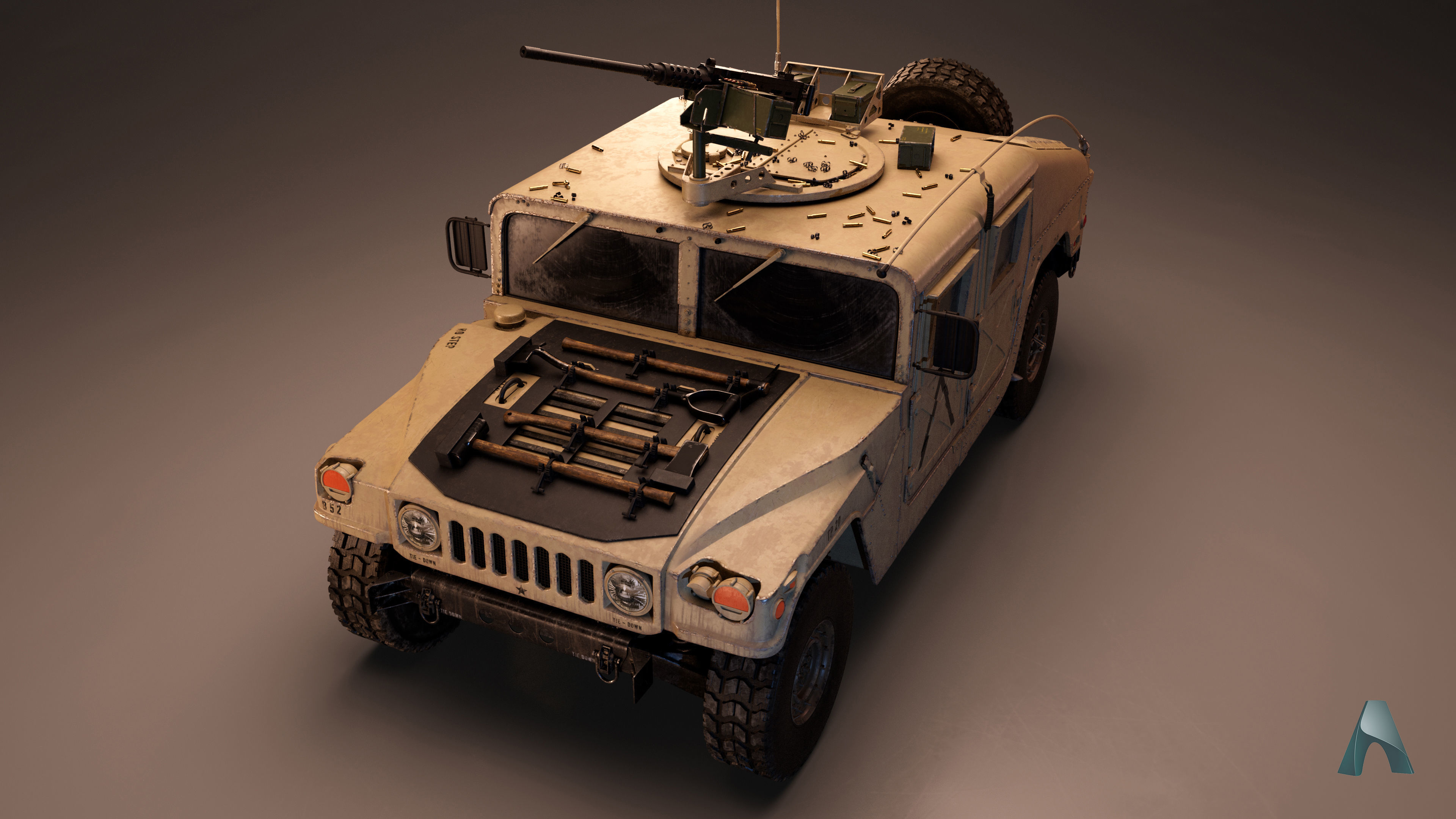 Humvee - Highpoly 3D model_3