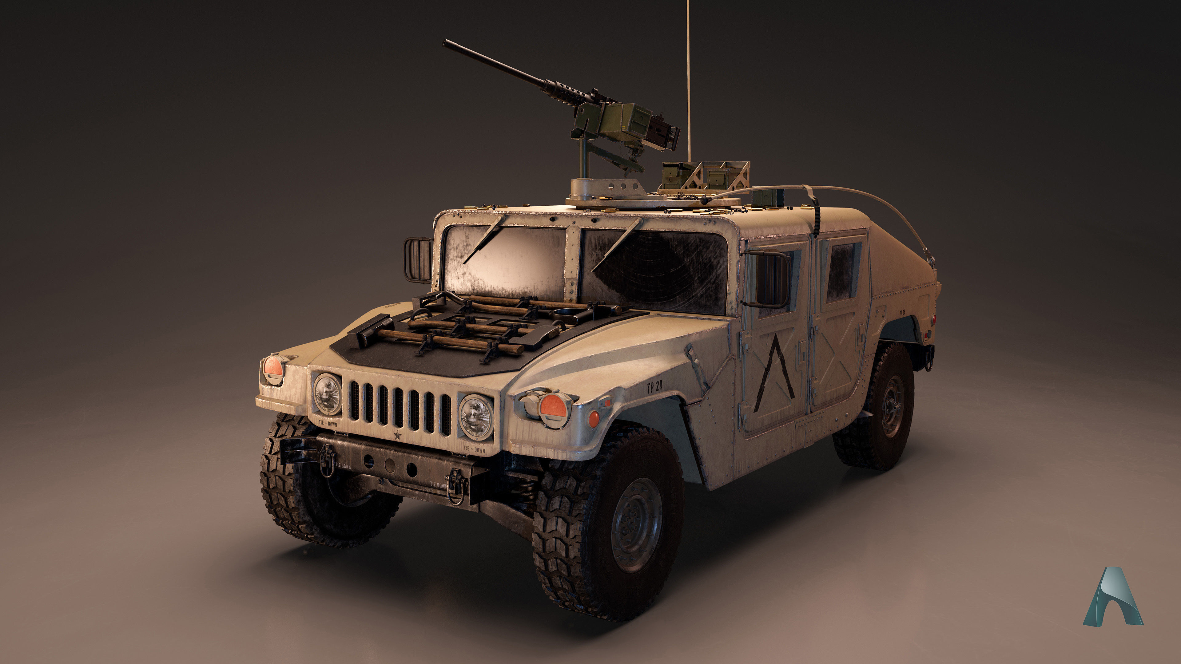 Humvee - Highpoly 3D model_5