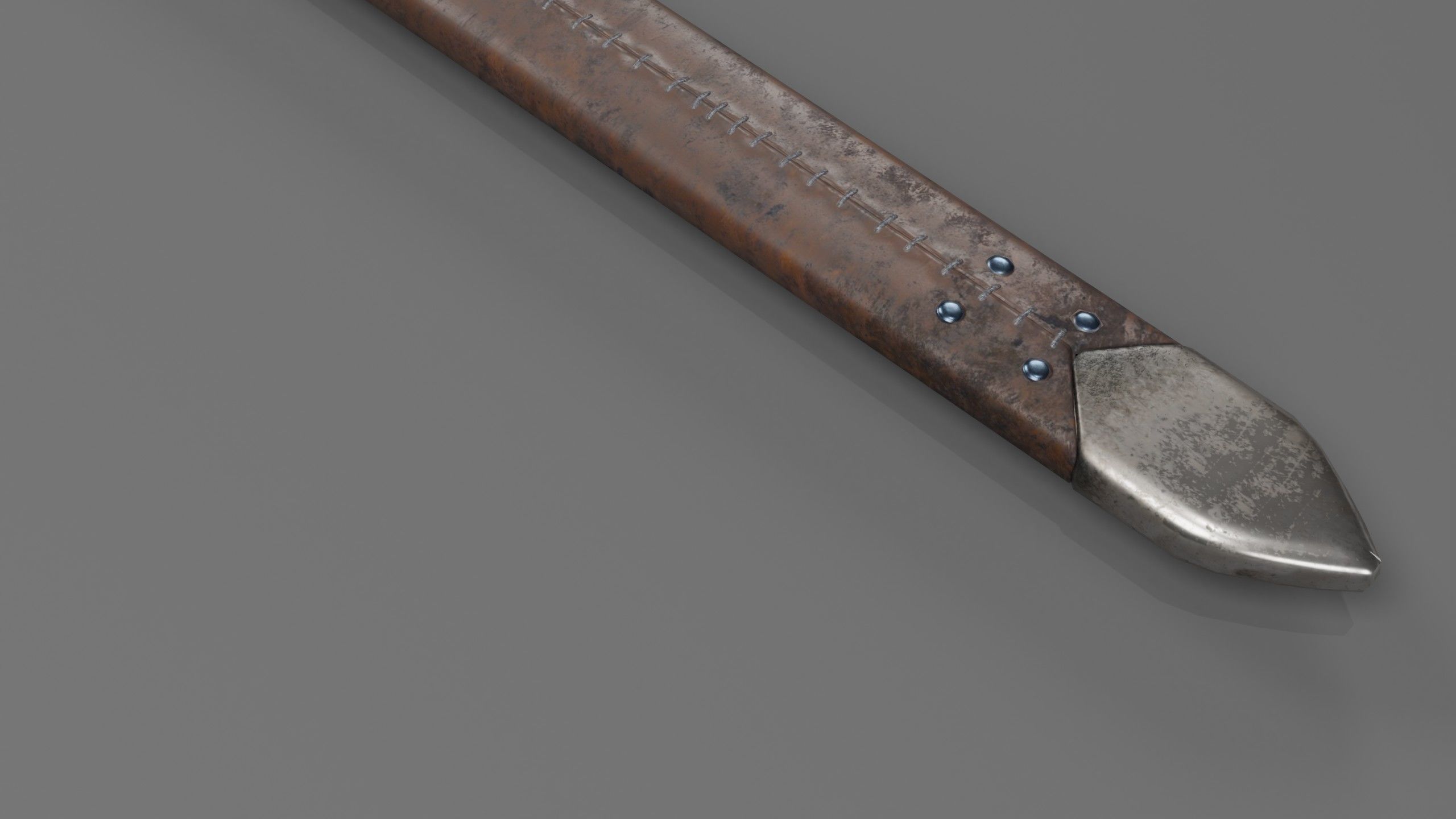 lowpoly HQ medieval sword  Low-poly 3D model_7