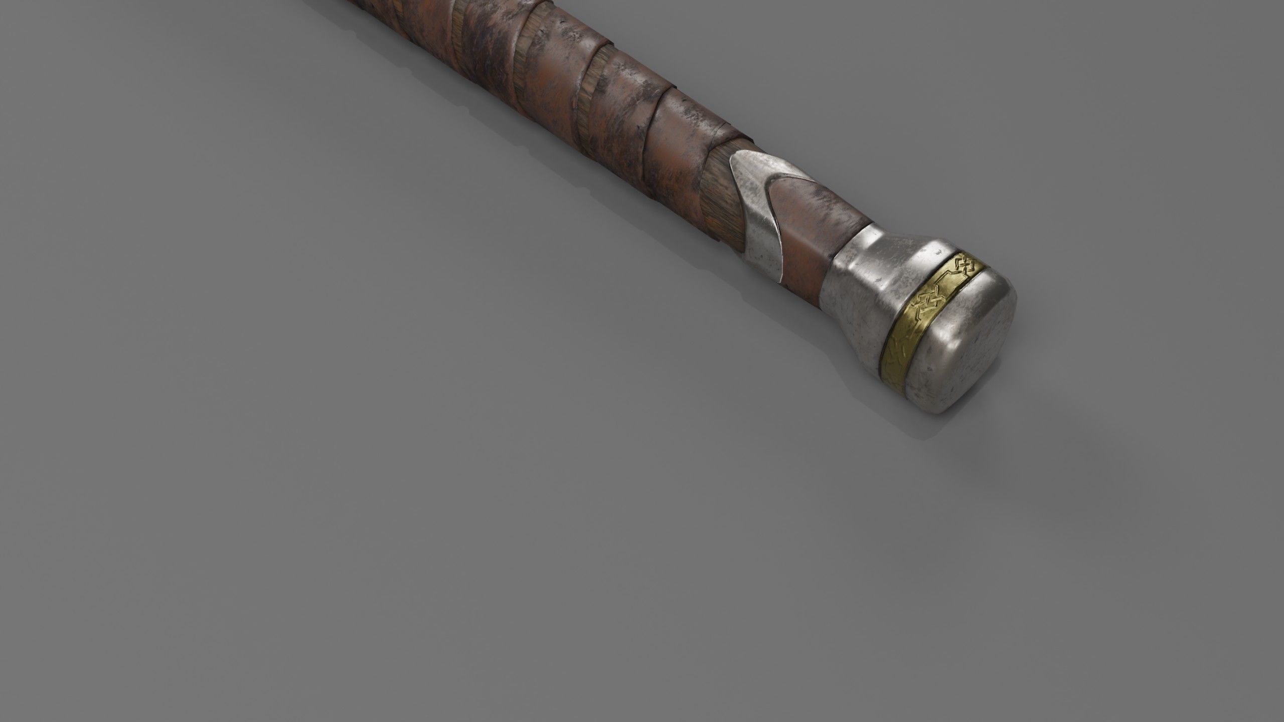 lowpoly HQ medieval sword  Low-poly 3D model_8