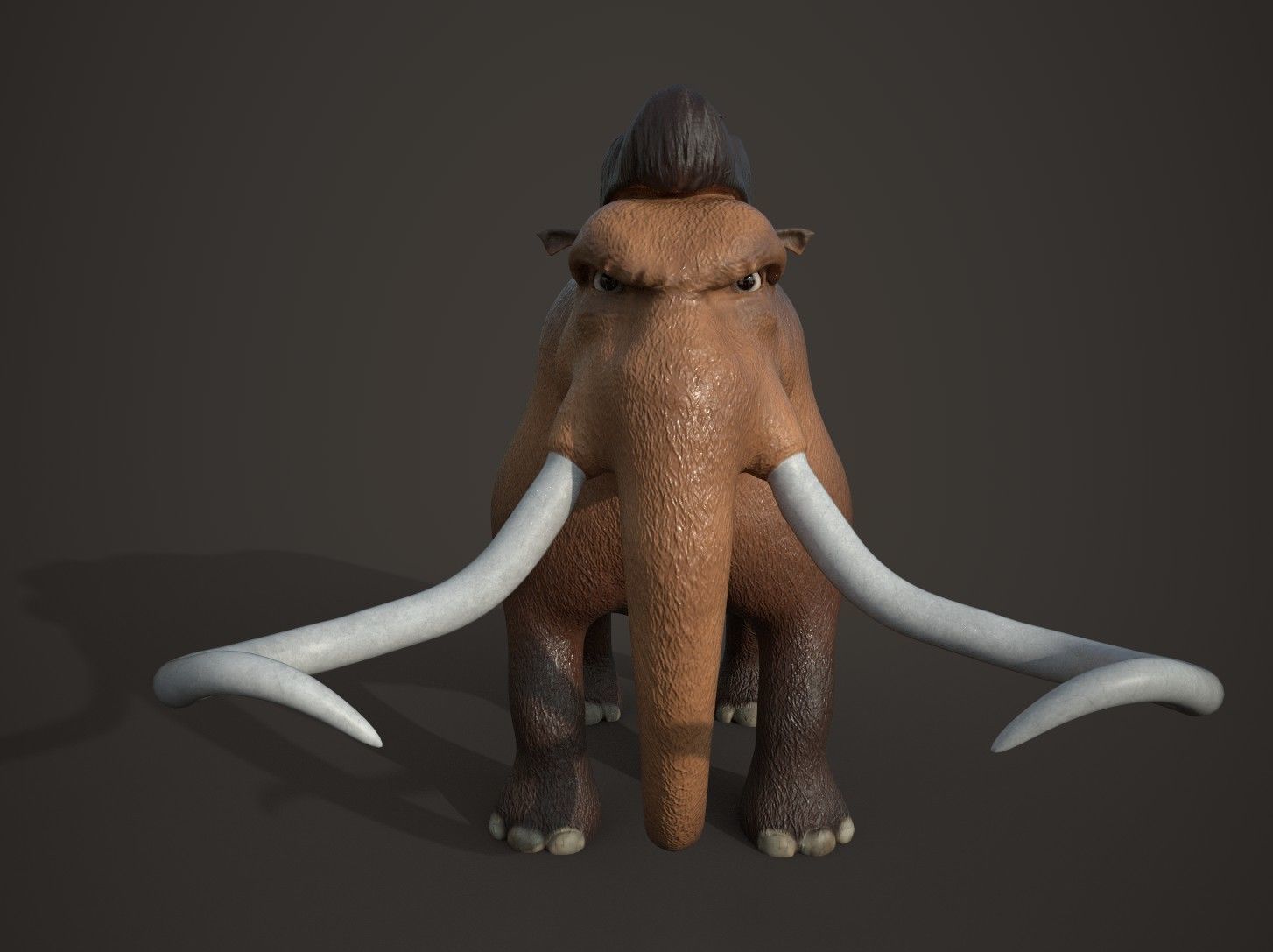Cartoon Mammoth Character 3D model_8