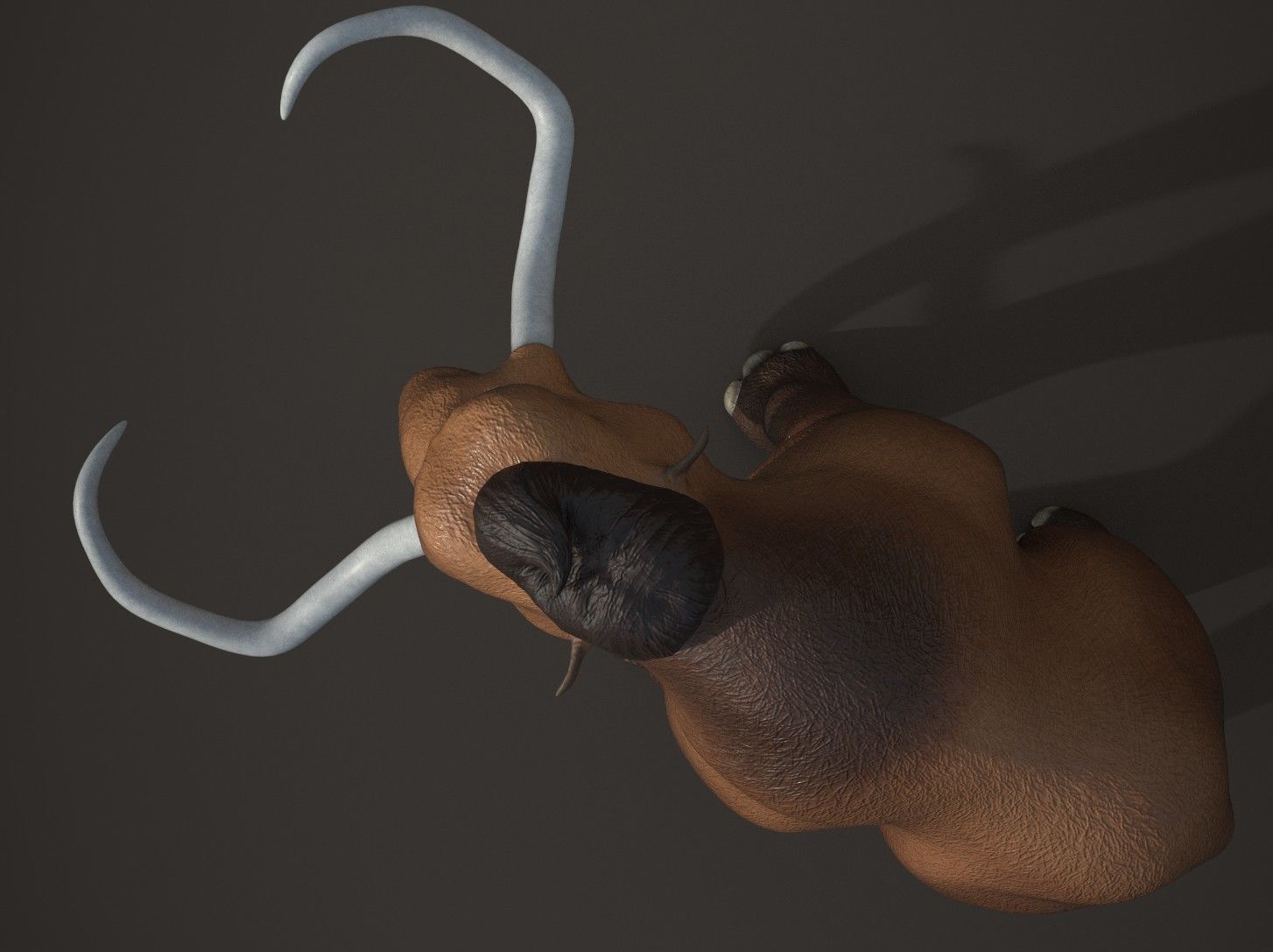 Cartoon Mammoth Character 3D model_6