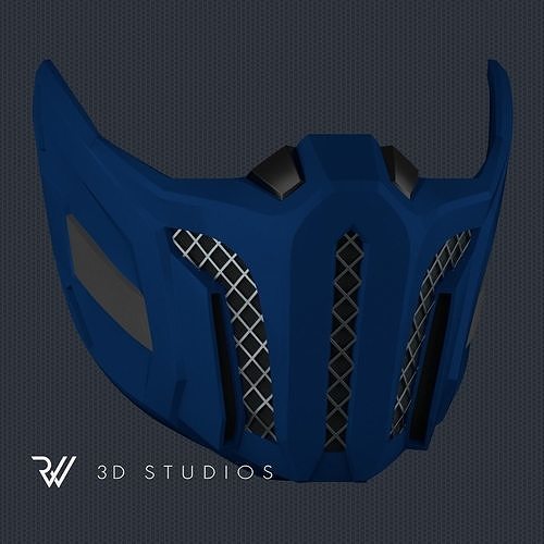 MK11 Sub-Zero Mask V10 - STL File 3D print model