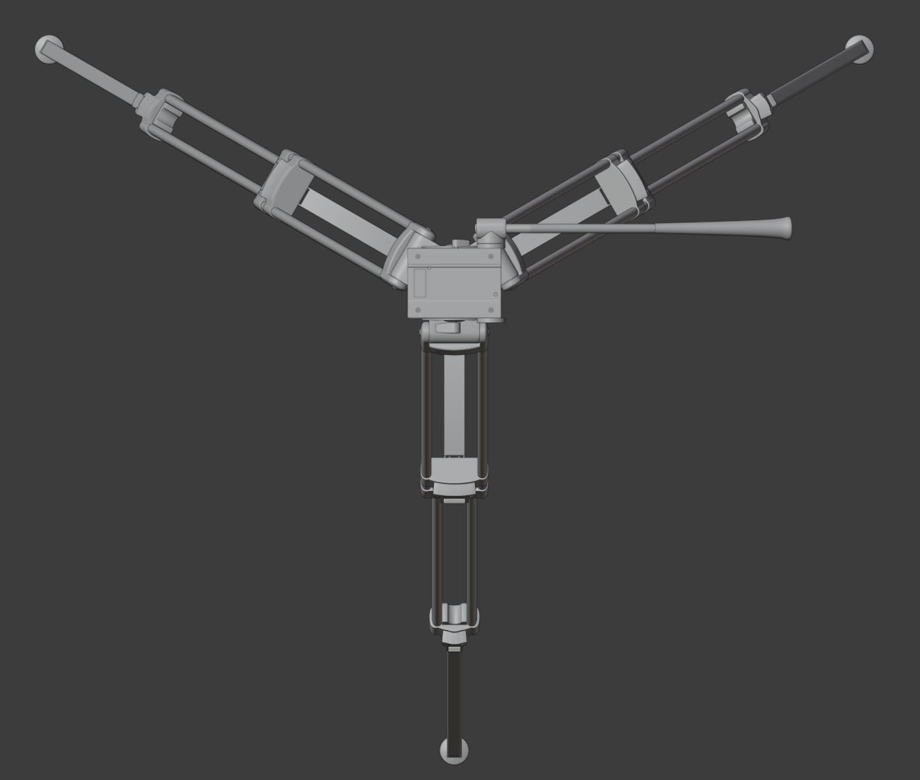 BENRO KH25RM Video Tripod  3D model_8