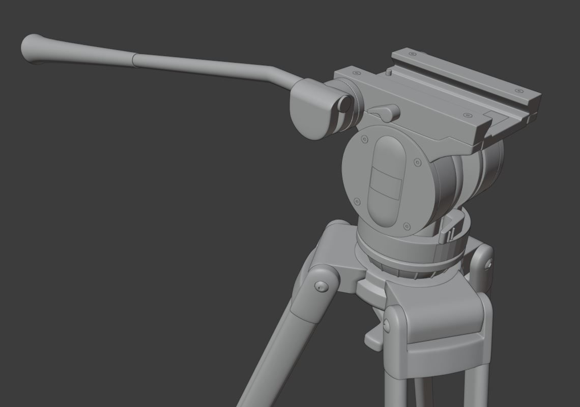 BENRO KH25RM Video Tripod  3D model_6