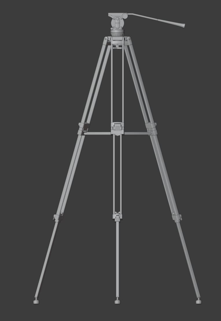 BENRO KH25RM Video Tripod  3D model_7