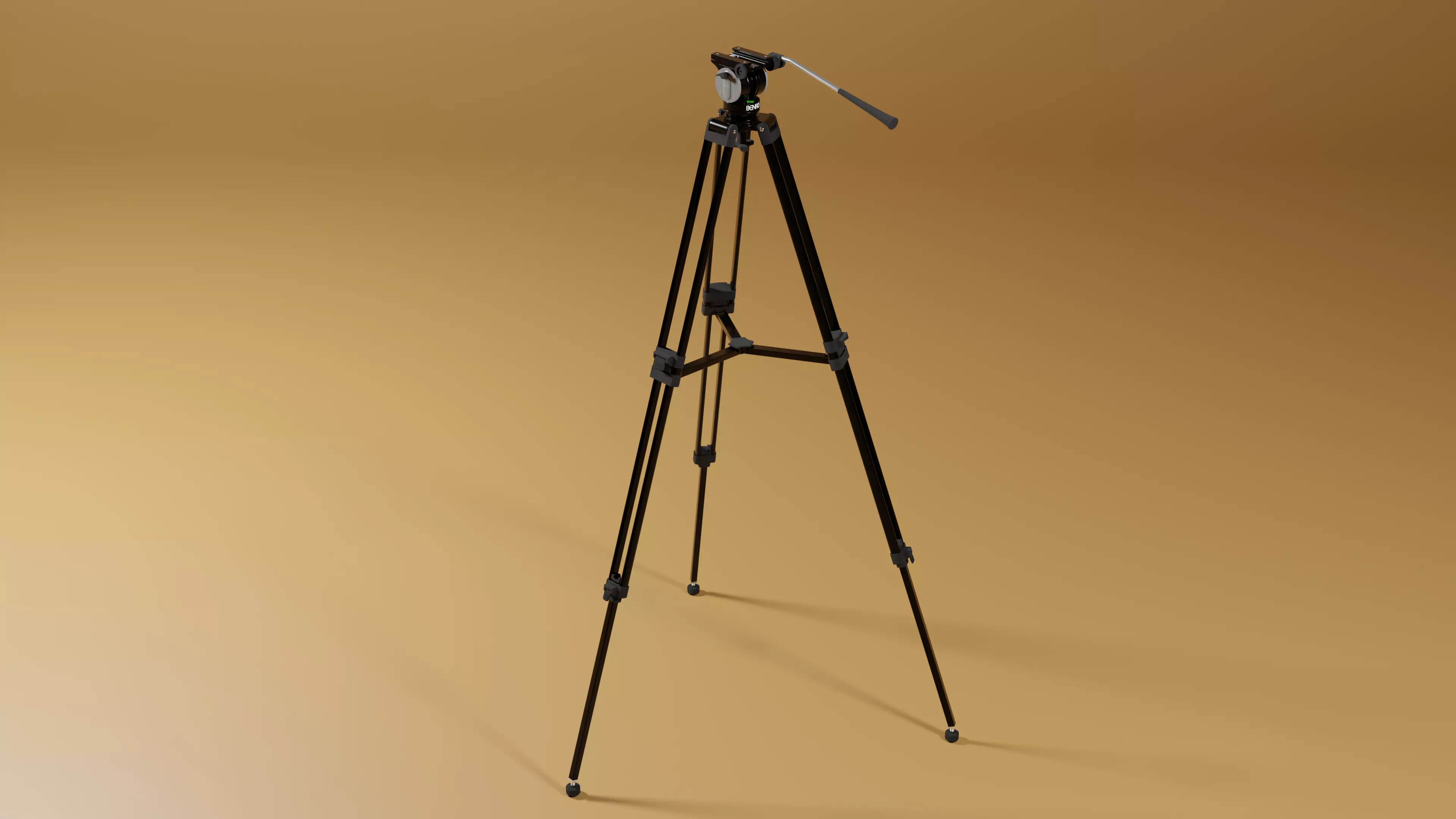 BENRO KH25RM Video Tripod  3D model_0
