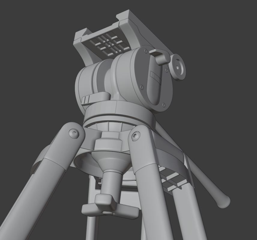BENRO KH25RM Video Tripod  3D model_5