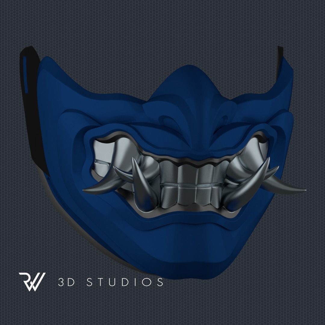 MK11 SubZero Mask V11 STL File 3D model 3D printable CGTrader