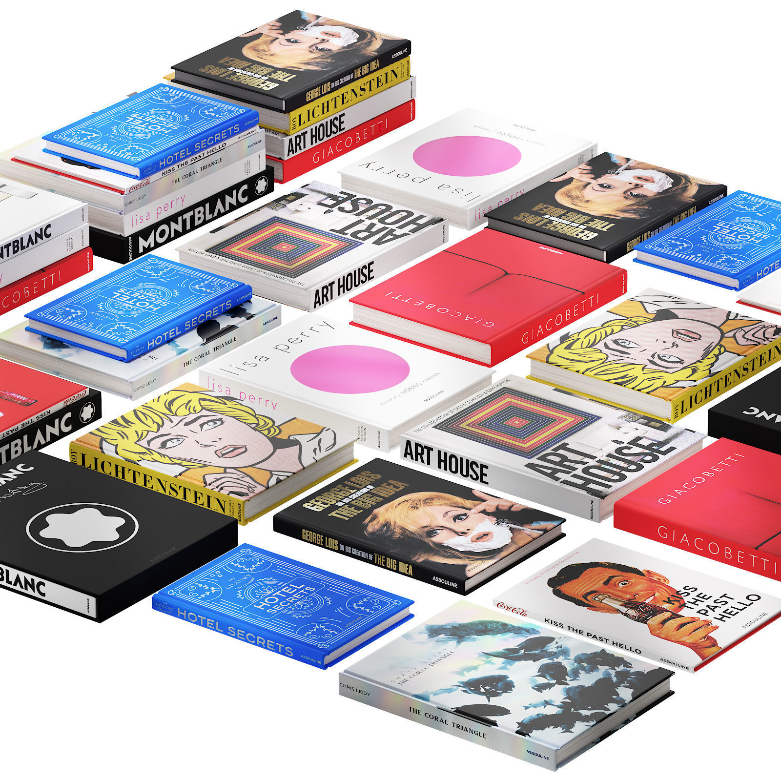 032 Decorative books set 03 fashion 00 3D model_6